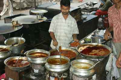 Muslim restaurant in Ahmadabad, Gujarat (India)