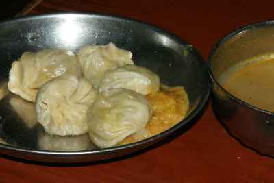 Nepali Food: Momo with vegetable stuffing