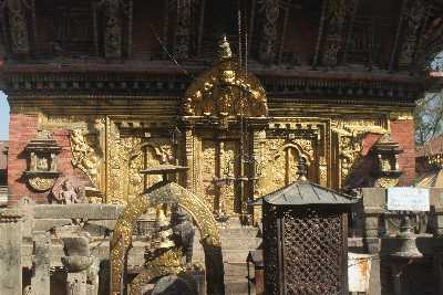 West gate of Changu Narayan Mandir Temple, near Bhaktapur (Kathmandu valley, Nepal) 