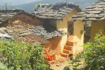 Village Houses at Dadeldhura, Western Nepal