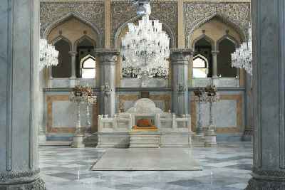 Thrne hall in Chowmahalla palace, Hyderabad, Telangana formerly Andhra Pradesh (India)