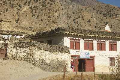 House of local Thakali people in Marpha (Mustang, Nepal)
