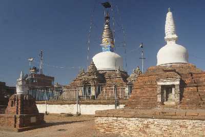 Jagatpal Vihar (Chilancho Stupa) Buddhist monastery in Kirtipur (Kathmandu Valley, Nepal)