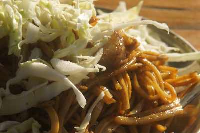 Chow Mein Chinese-style fried noodles in Kohima, Nagaland, North-East India