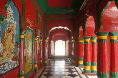 Walkway around Tarna Mandir (Kali Temple) in Mandi, Himachal Pradesh (India)
