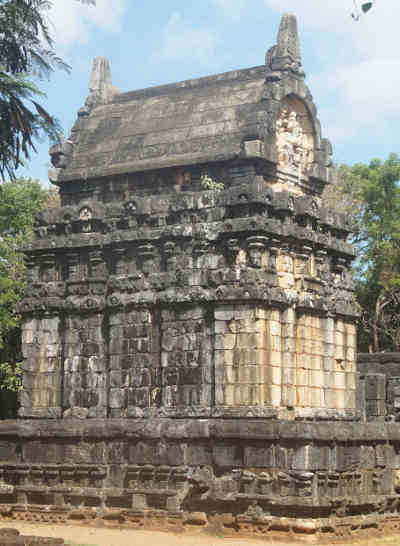 South-West side of Nalanda Gedige Hindu/Buddhist Temple, between Matale and Dambulla (Cultural Triangle, Sri Lanka)