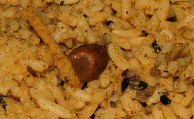 Indian food: Pulivagare Rice Bath (Huliyanna), hot and sour rice, Karnataka