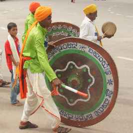 Dasara (Dussera) festival procession in Mysore, Karnataka, India