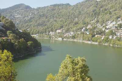 Lake view in Nainital, Uttaranchal (Northern India)