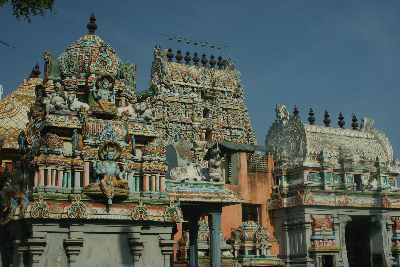 Hindu temple Isvaran Koyil in Pondicherry (Puducheri), South India