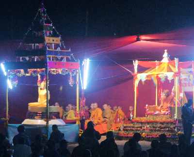 Celebration at Raj-Bana Vihar Monastery (Banabhante Memorial) in Rangamati (Chittagong Hill Tracts, Bangladesh)